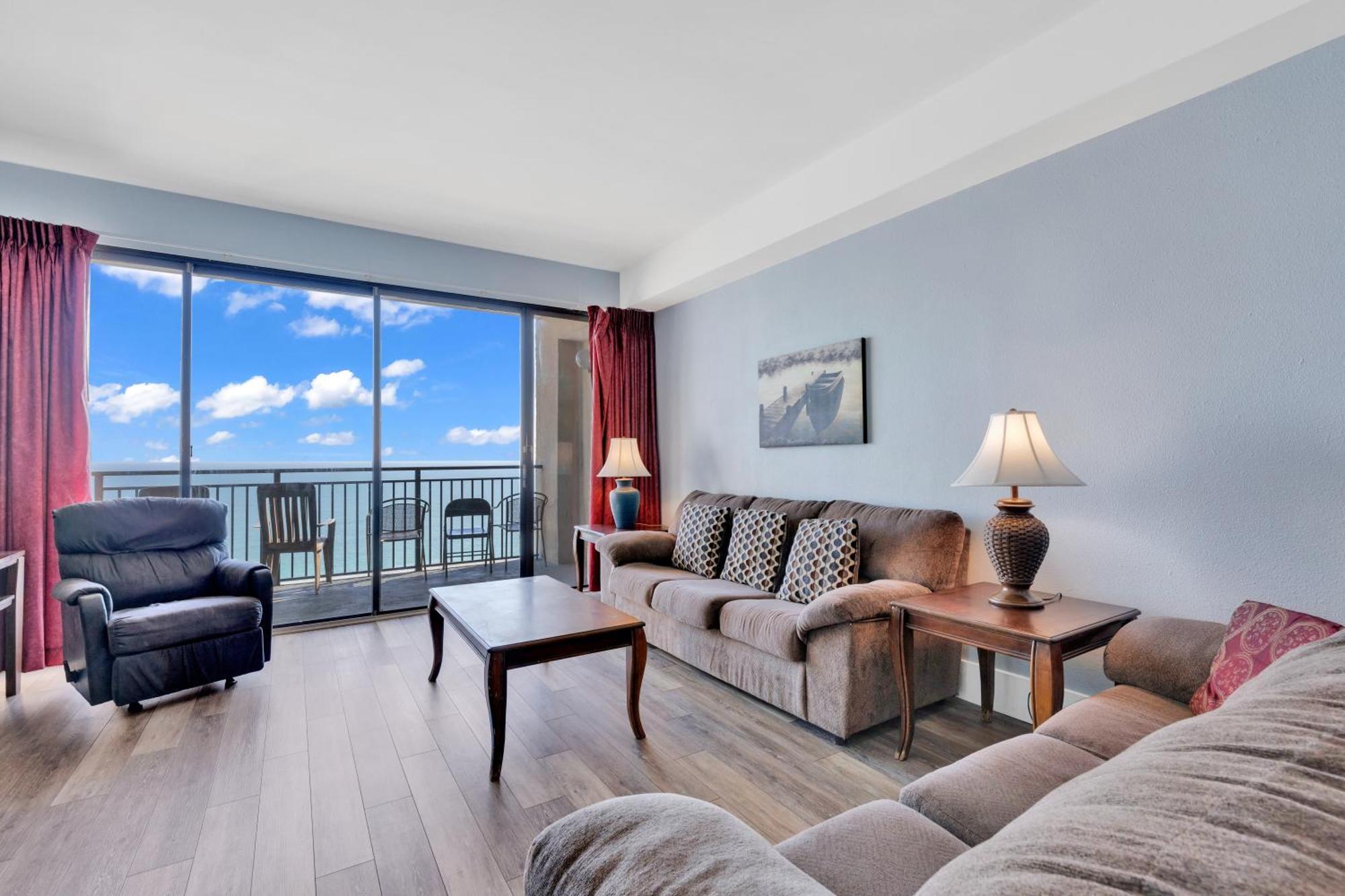 Scenic Views From The Balcony At Ocean Forest Plaza Condos Myrtle Beach Eksteriør bilde