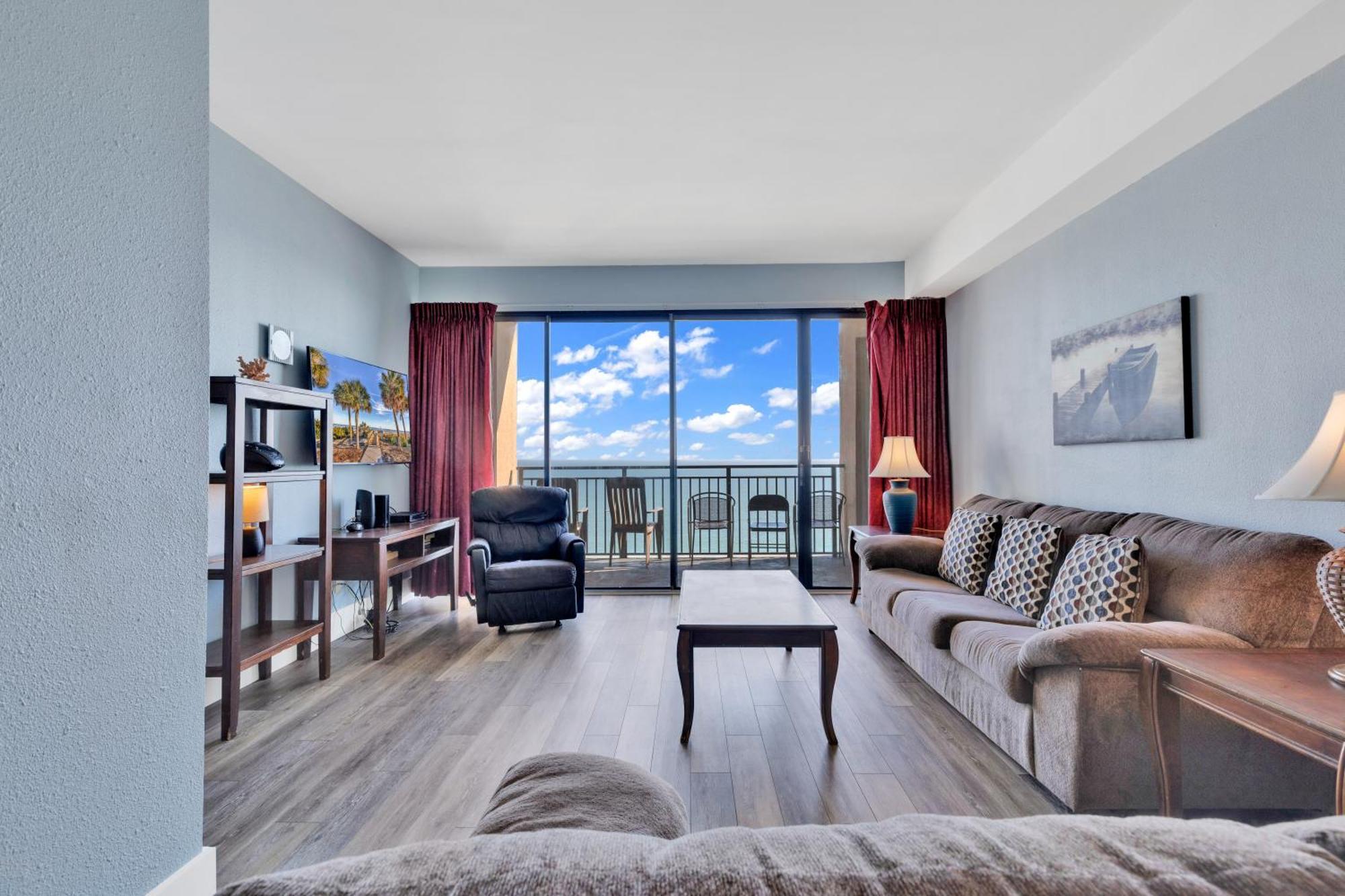 Scenic Views From The Balcony At Ocean Forest Plaza Condos Myrtle Beach Eksteriør bilde