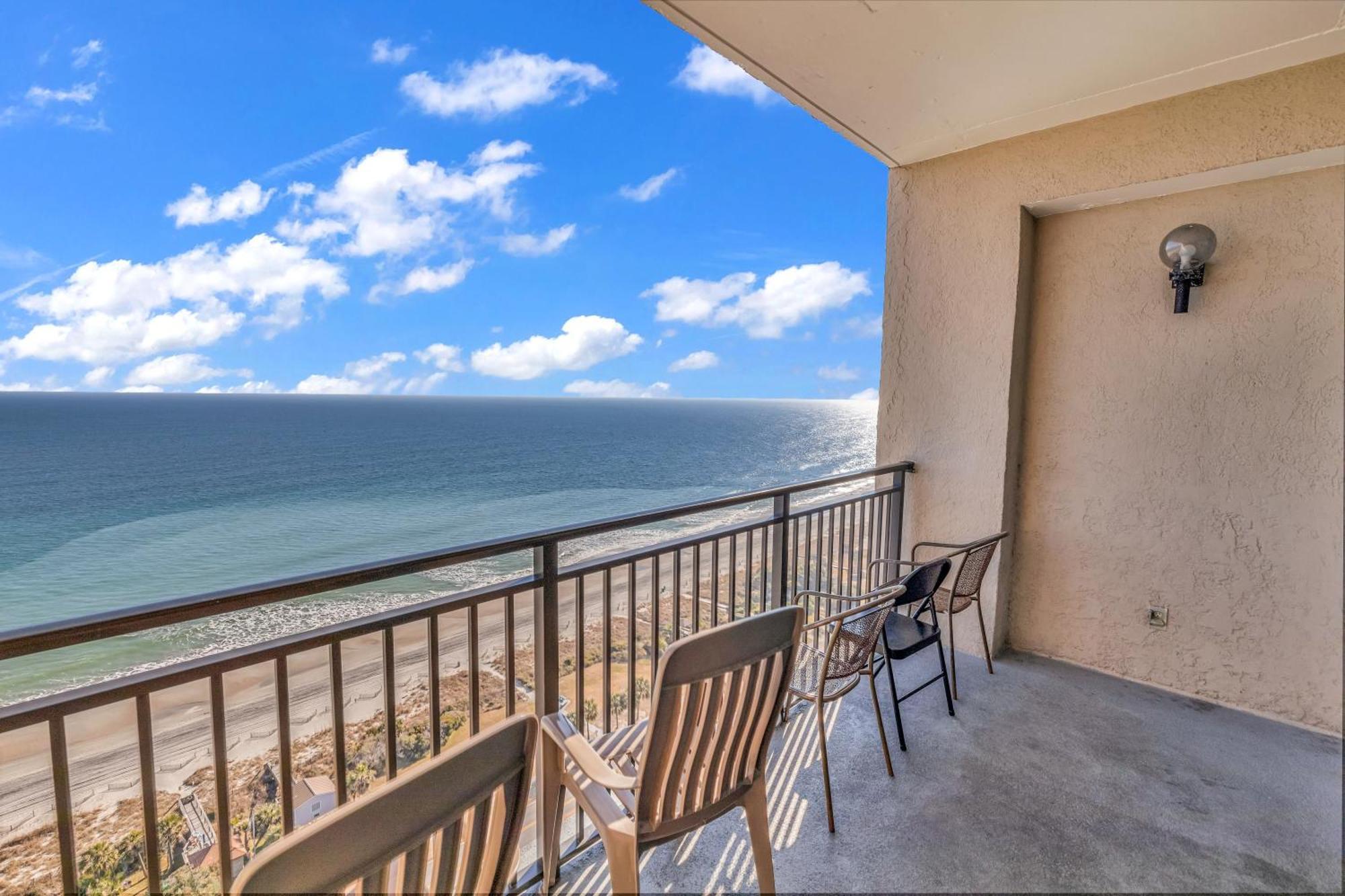Scenic Views From The Balcony At Ocean Forest Plaza Condos Myrtle Beach Eksteriør bilde