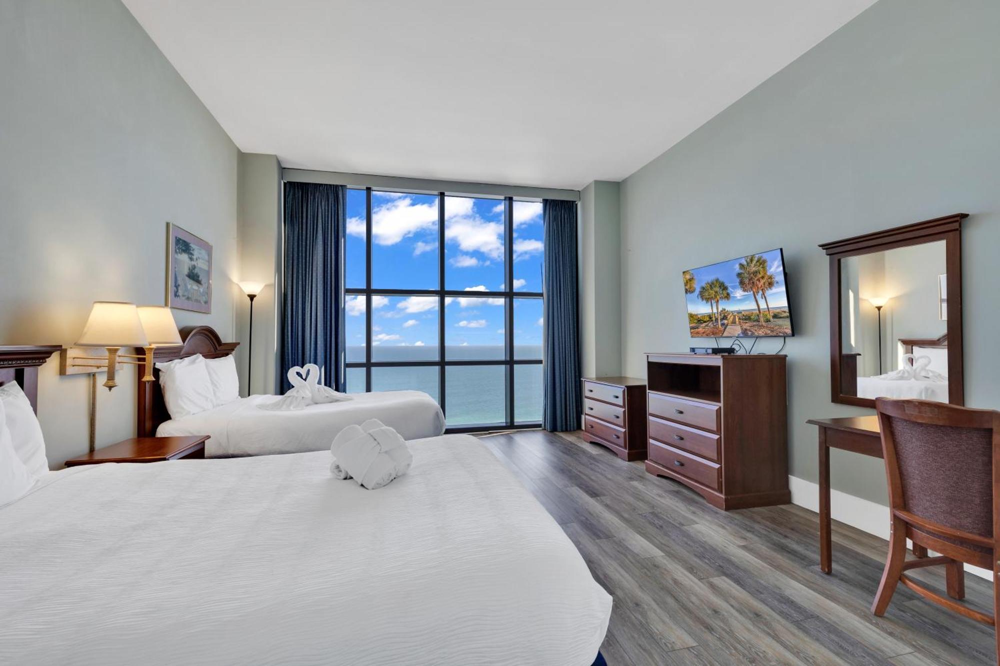 Scenic Views From The Balcony At Ocean Forest Plaza Condos Myrtle Beach Eksteriør bilde
