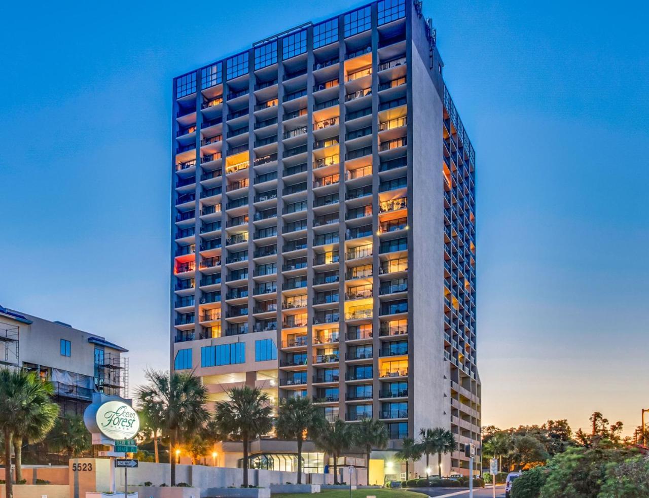 Scenic Views From The Balcony At Ocean Forest Plaza Condos Myrtle Beach Eksteriør bilde