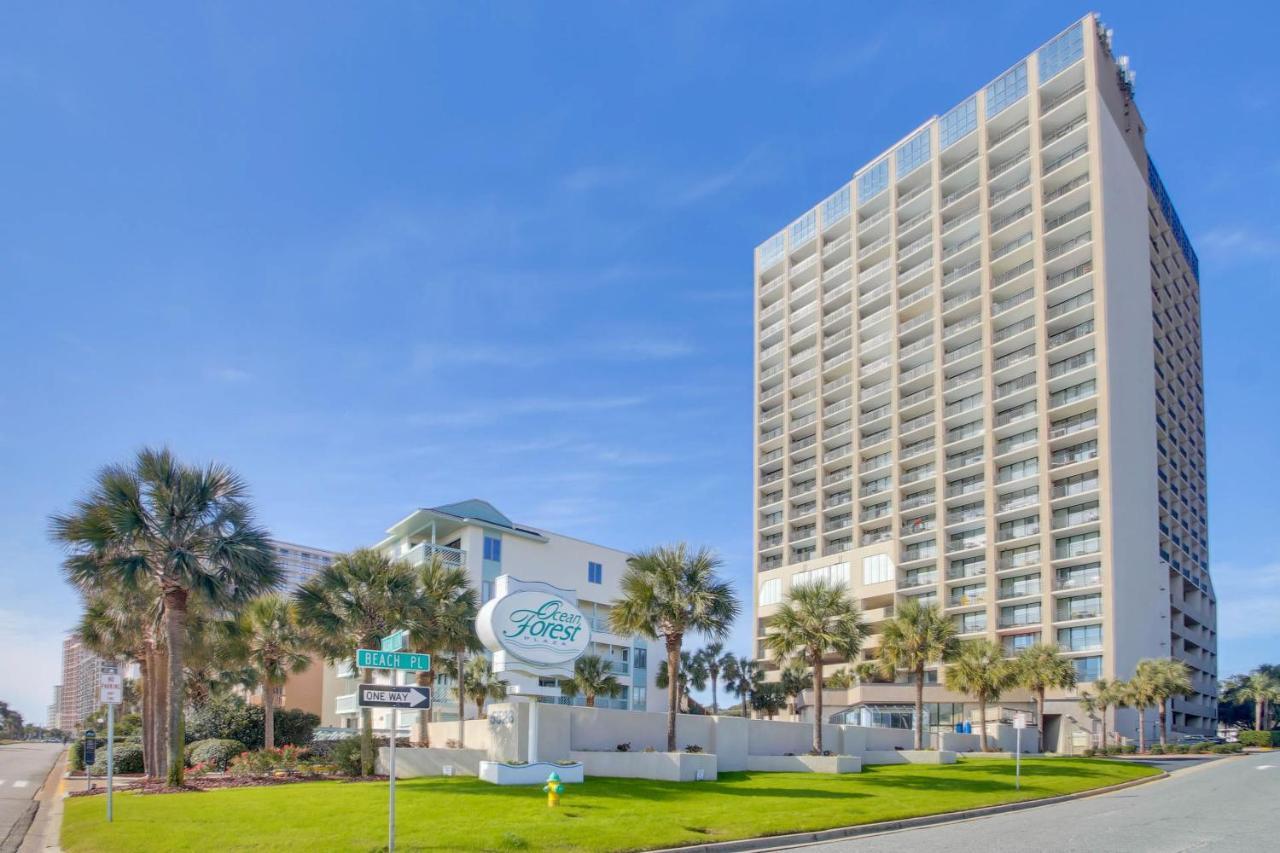 Scenic Views From The Balcony At Ocean Forest Plaza Condos Myrtle Beach Eksteriør bilde